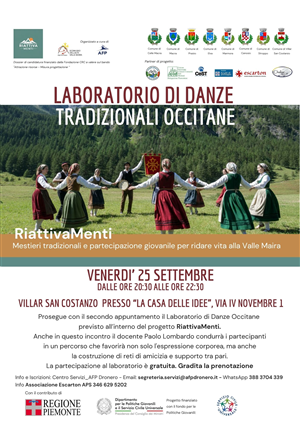 Laboratorio di danza occitana per giovani – Progetto RiattivaMenti